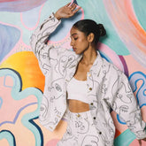 Kyoto Printed Co-ord Jacket Around The City