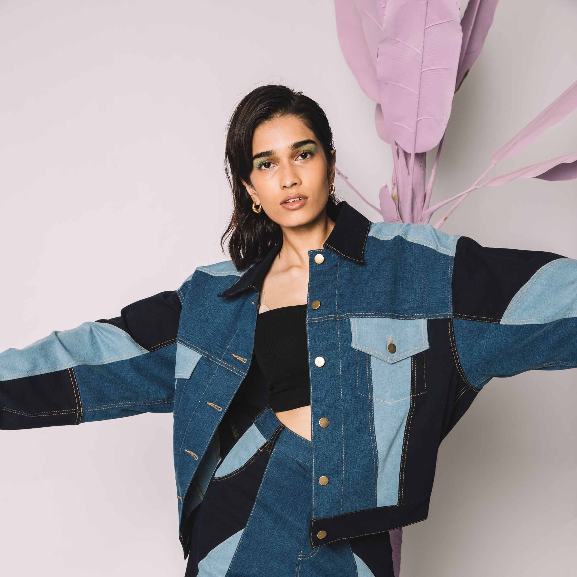 Stockholm Patchwork Co-ord Jacket Around The City