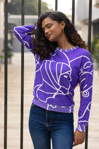Chicago Purple Sweatshirt Around The City