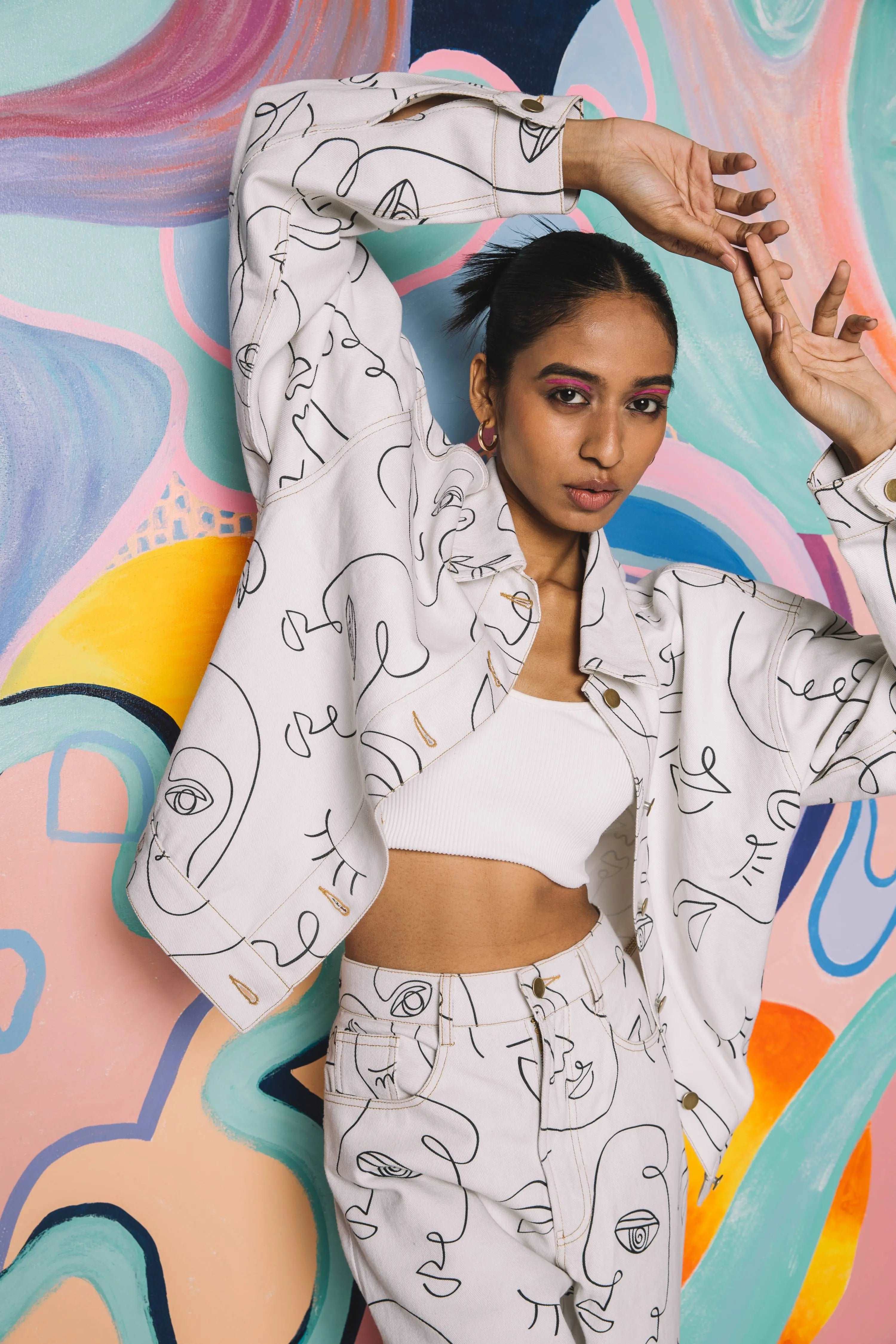 Kyoto Printed Co-ord Jacket Around The City