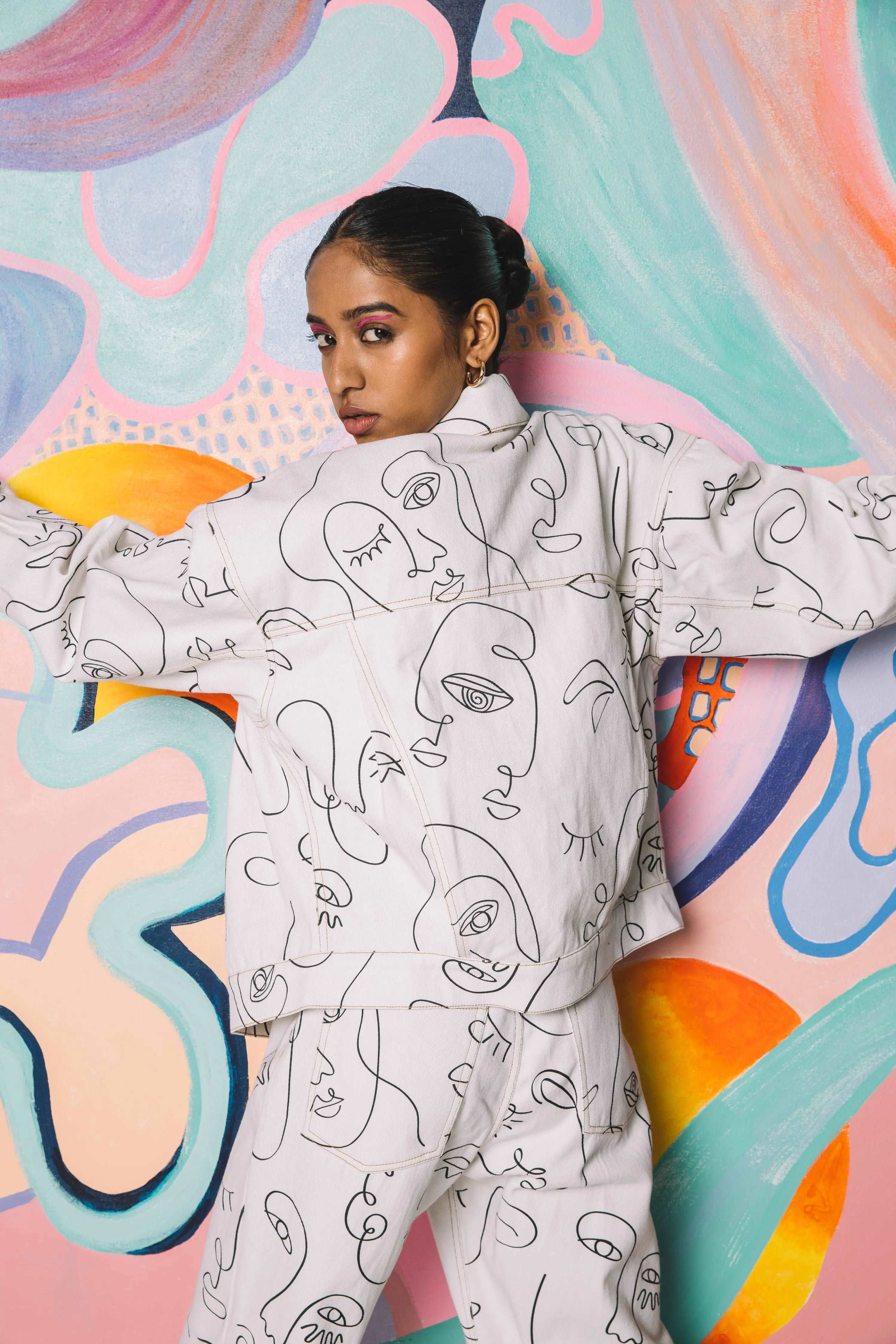 Kyoto Printed Co-ord Jacket Around The City