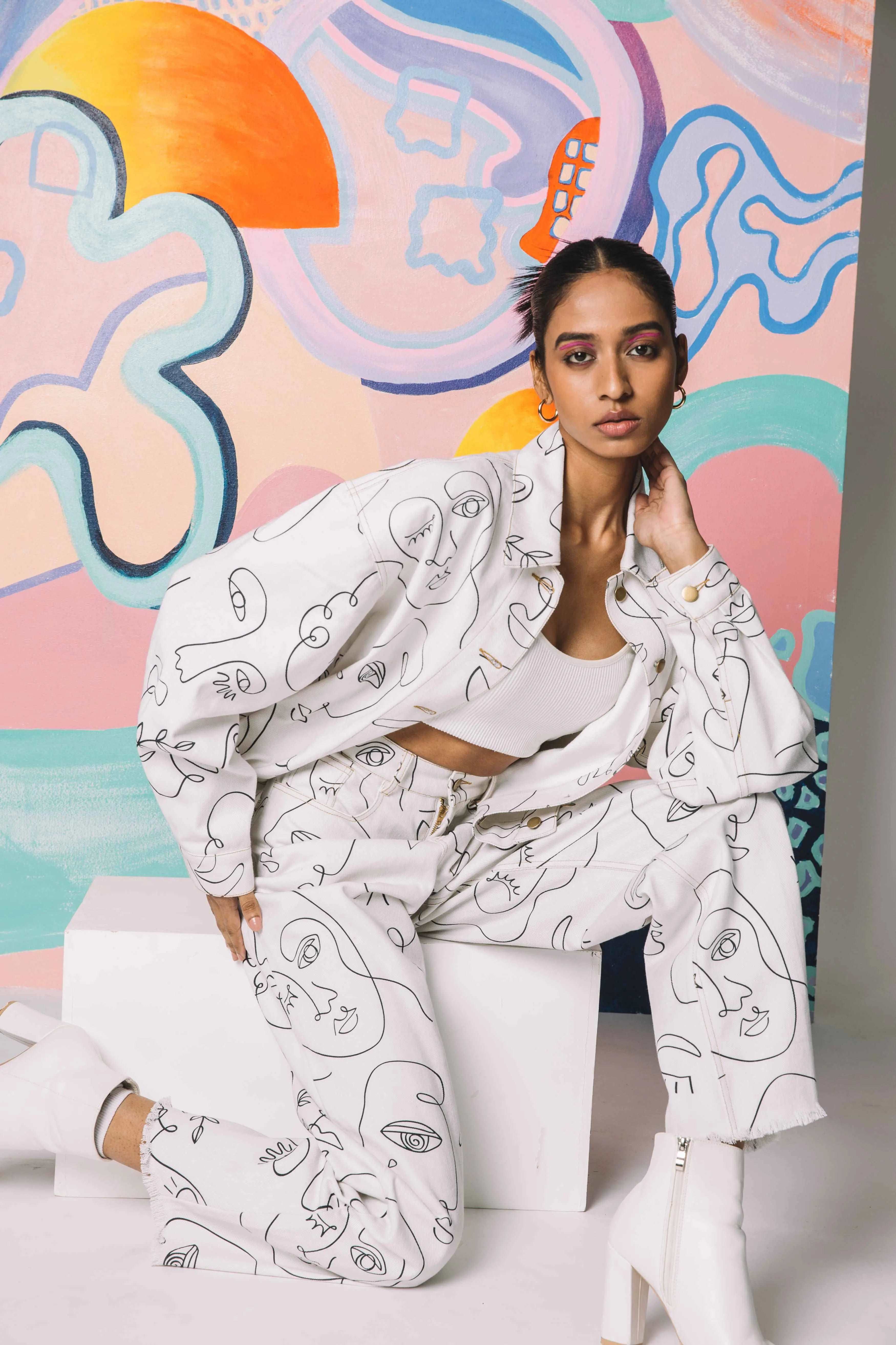 Kyoto Printed Co-ord Jacket Around The City