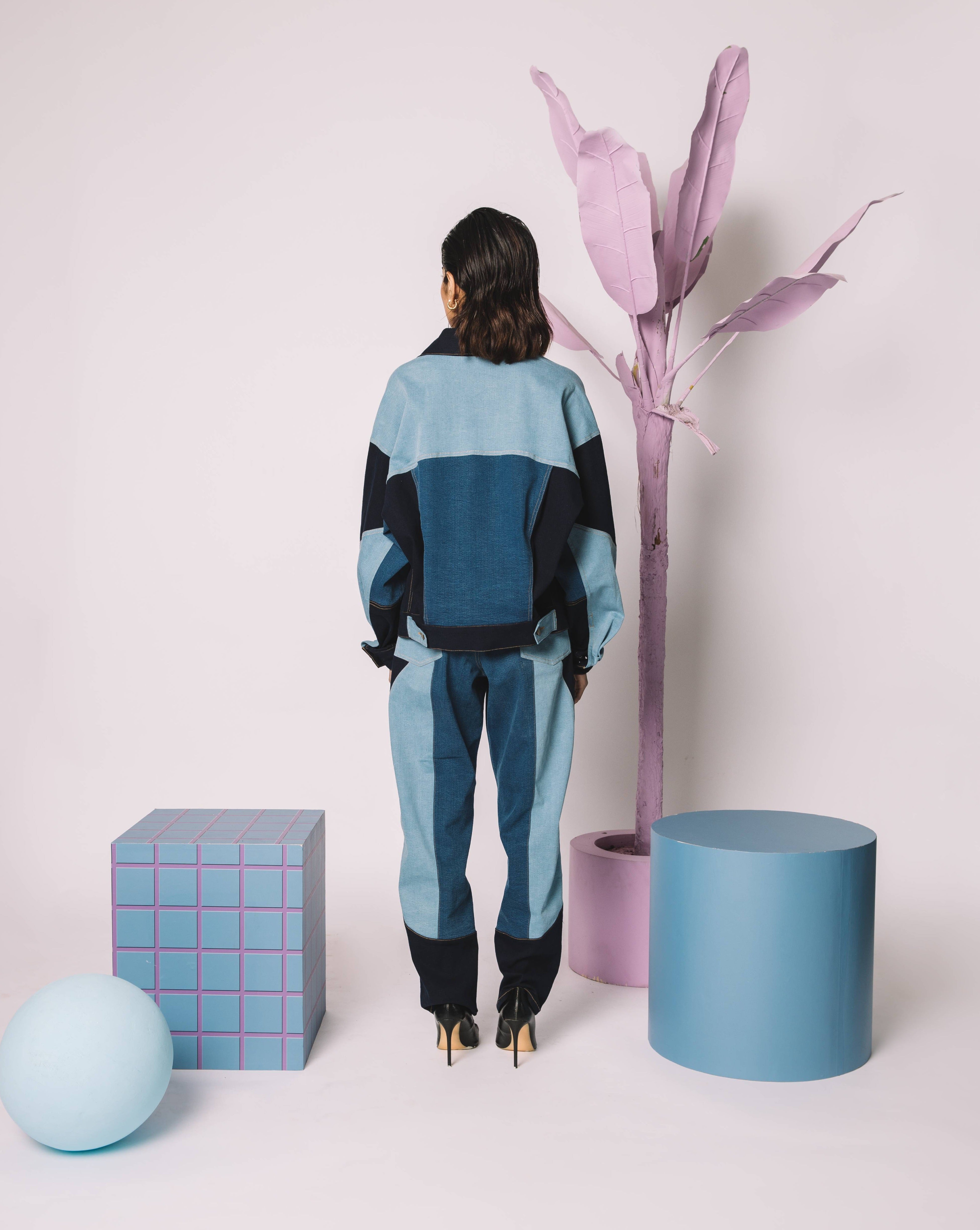 Stockholm Patchwork Co-ord Pants Around The City