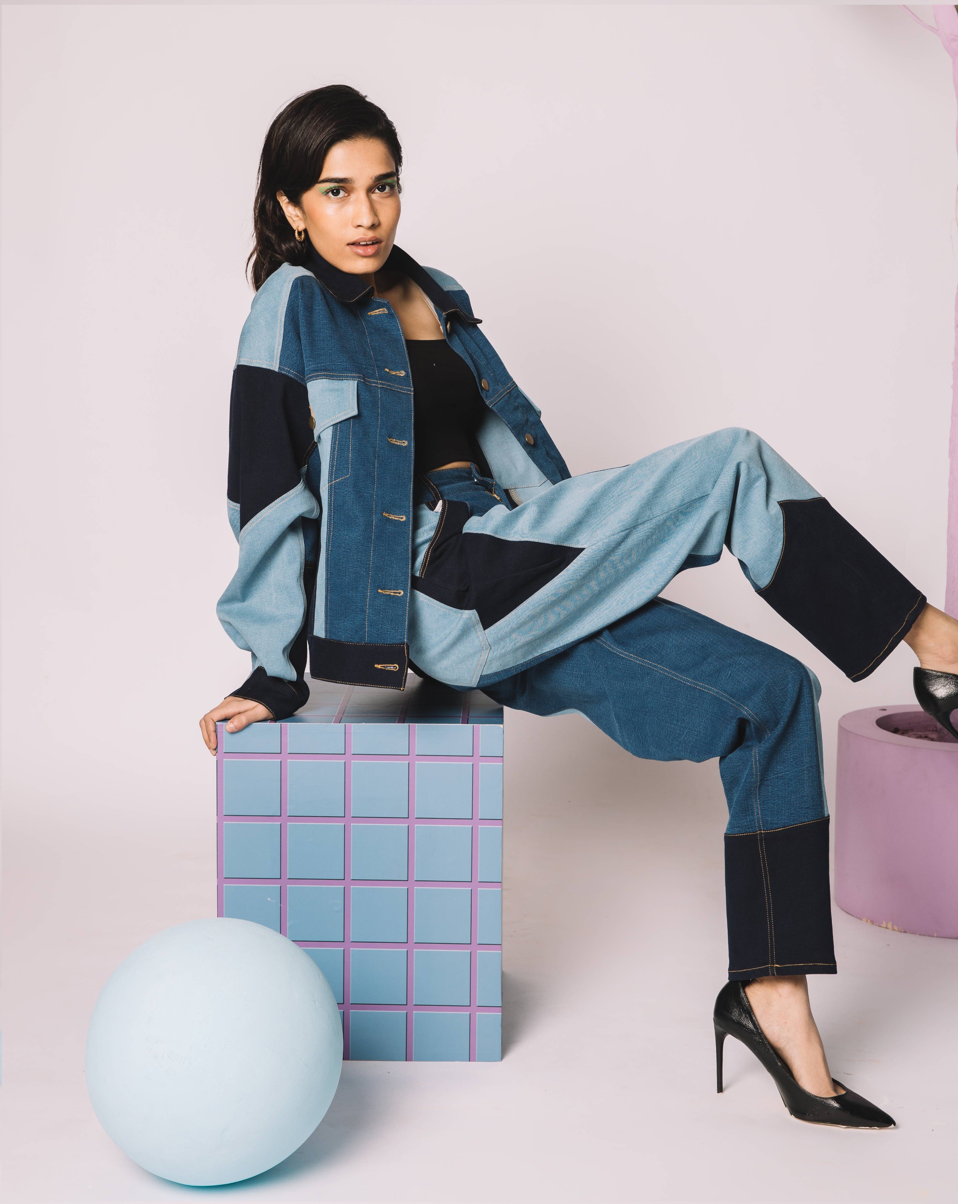 Stockholm Patchwork Co-ord Pants Around The City