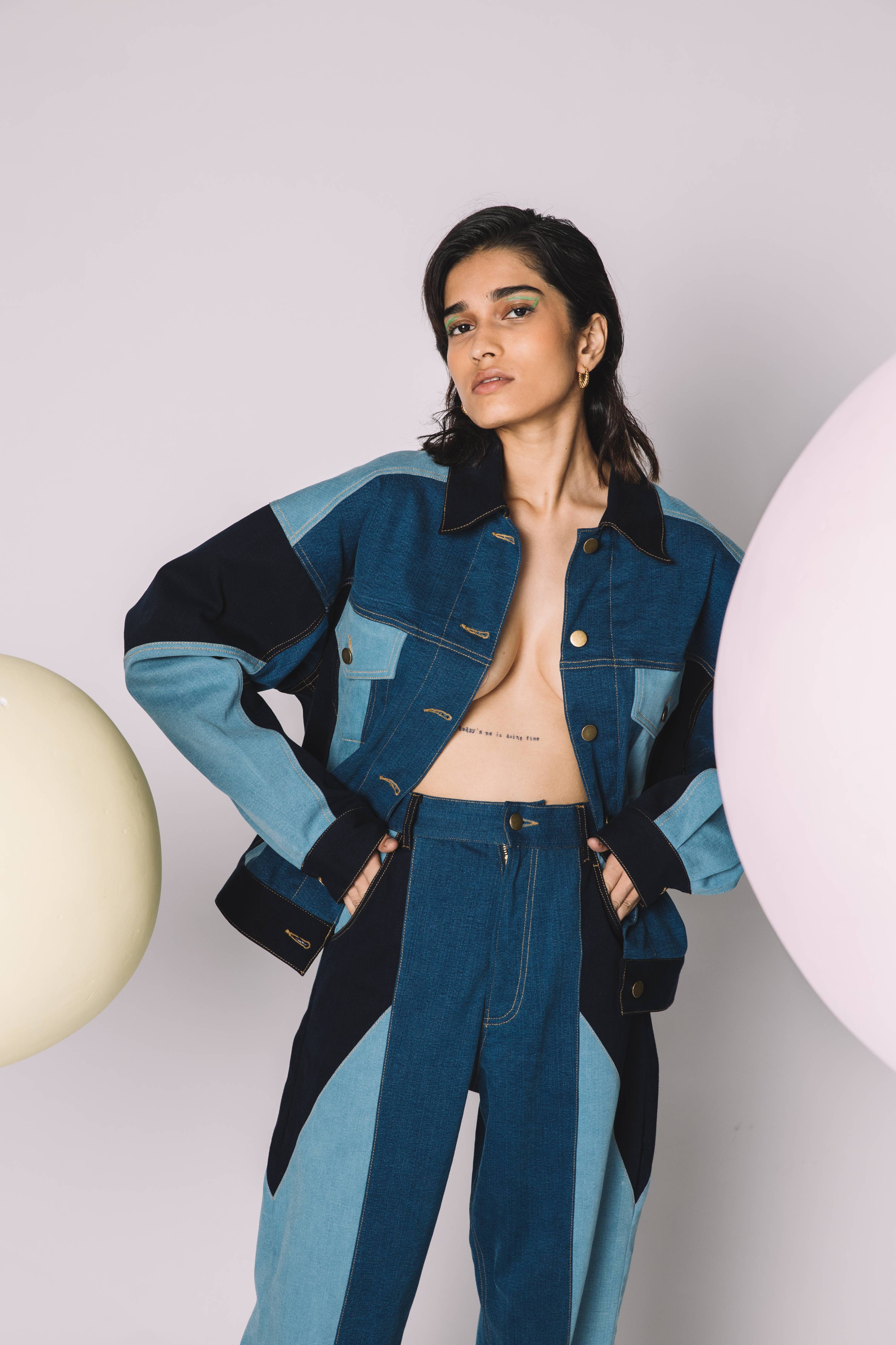 Stockholm Patchwork Co-ord Jacket Around The City